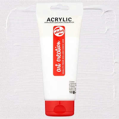 Talens Art Creation vopsea acrilică, 200 ml - 105, Titanium white