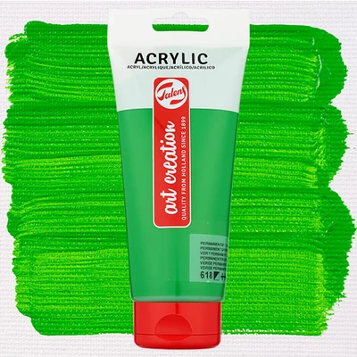Talens Art Creation vopsea acrilică, 200 ml - 618, Permanent green light