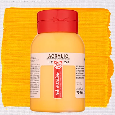 Talens Art Creation vopsea acrilică, 750 ml - 270, Azo yellow deep