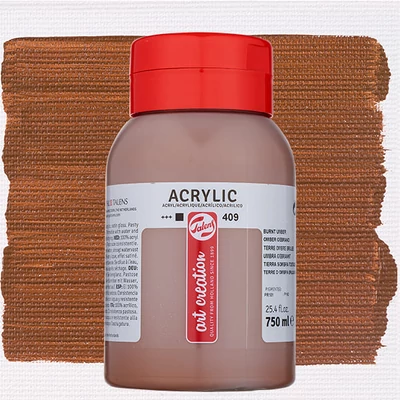 Talens Art Creation vopsea acrilică, 750 ml - 409, Burnt umber