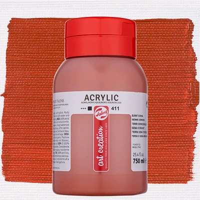 Talens Art Creation vopsea acrilică, 750 ml - 411, Burnt sienna
