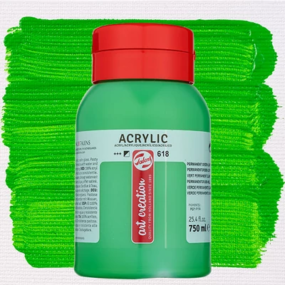 Talens Art Creation vopsea acrilică, 750 ml - 618, Permanent green light