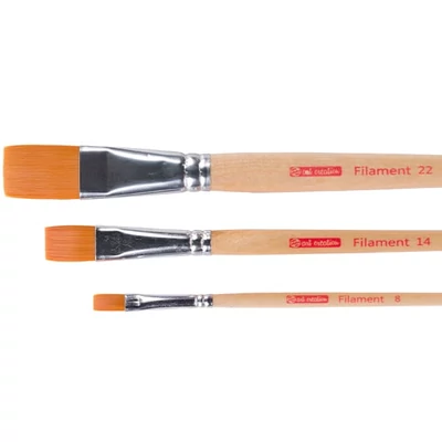 Set de pensuleTalens Art Creation Filament - plate, sintetice, 3 buc (8-14-22)