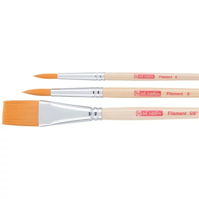 Set de pensuleTalens Art Creation Filament - mixte, sintetice, 3 buc