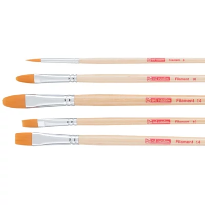 Set de pensule Talens Art Creation Filament - mixte, sintetice, 5 buc