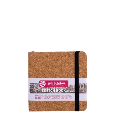 Caiet de desen și schițe Talens Art Creation Sketch Book,  140 g, 80 coli - 12x12 cm, plută