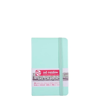 Caiet de desen și schițe Talens Art Creation Sketch Book,  140 g, 80 coli - 9x14 cm, mentă