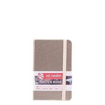 Caiet de schițe Talens Art Creation, 140 g, 80 coli - 9x14 cm, culoare șampanie