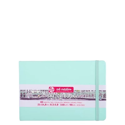 Caiet de desen și schițe Talens Art Creation Sketch Book,  140 g, 80 coli  - A5 peisaj, mentă