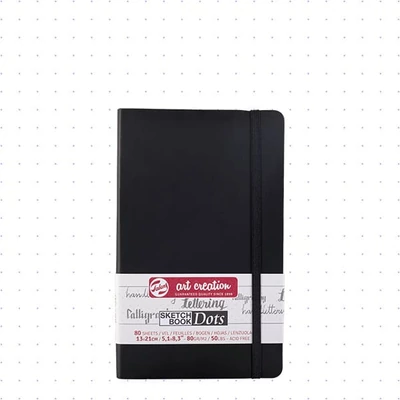 Caiet  Grilă punctată Talens Art Creation Sketch Book Dots, 80 g - 13x21 cm