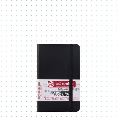 Caiet  Grilă punctată Talens Art Creation Sketch Book Dots, 80 g - 9x14 cm