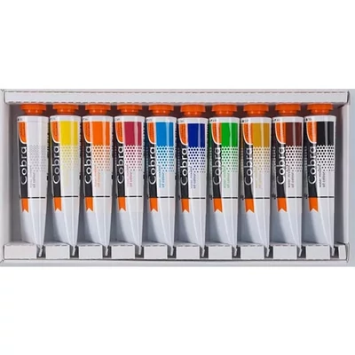 Talens Cobra Study Set culori ulei solubile în apă, 10x40 ml