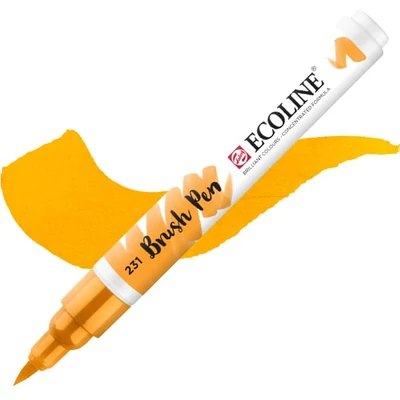 Talens Ecoline Brush Pen markere acuarelă cu vârf pensulă   - 231, gold ochre