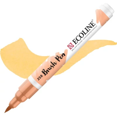 Talens Ecoline Brush Pen markere acuarelă cu vârf pensulă   - 258, apricot