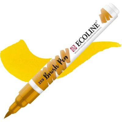 Talens Ecoline Brush Pen markere acuarelă cu vârf pensulă   - 259, sand yellow