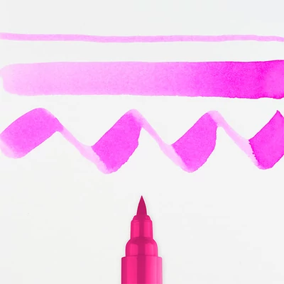 Talens Ecoline Brush Pen markere acuarelă cu vârf pensulă   - 350, fuchsia