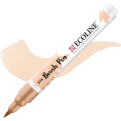 Talens Ecoline Brush Pen markere acuarelă cu vârf pensulă   - 374, pink beige