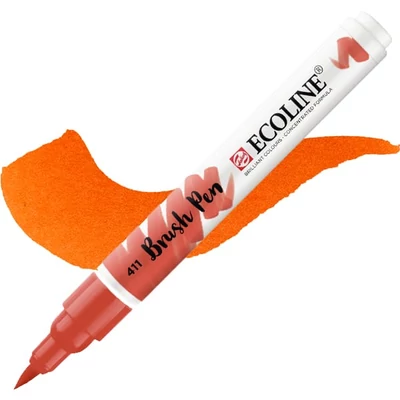 Talens Ecoline Brush Pen markere acuarelă cu vârf pensulă   - 411, burnt sienna