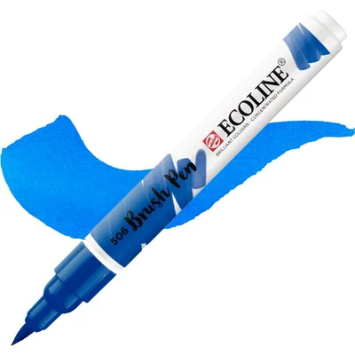 Talens Ecoline Brush Pen markere acuarelă cu vârf pensulă   - 506, ultramarine deep