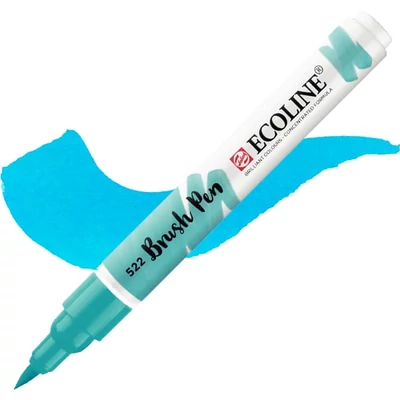 Talens Ecoline Brush Pen markere acuarelă cu vârf pensulă   - 522, turquoise blue