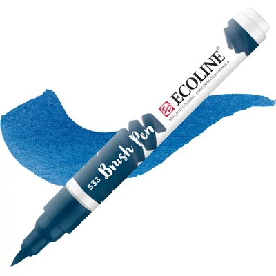 Talens Ecoline Brush Pen markere acuarelă cu vârf pensulă   - 533, indigo
