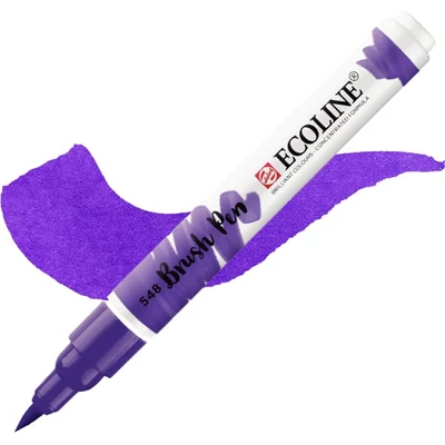 Talens Ecoline Brush Pen markere acuarelă cu vârf pensulă   - 548, blue violet