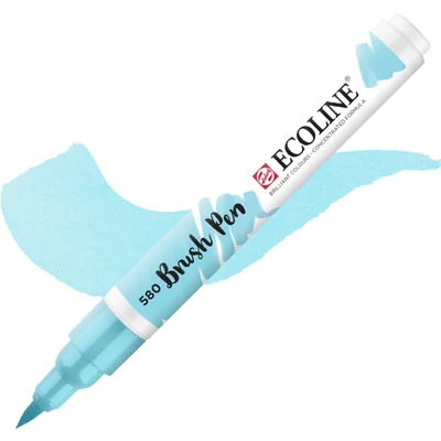 Talens Ecoline Brush Pen markere acuarelă cu vârf pensulă   - 580, pastel blue