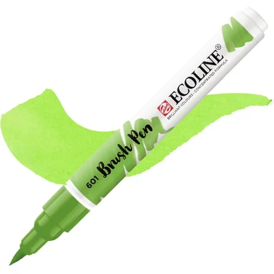 Talens Ecoline Brush Pen markere acuarelă cu vârf pensulă   - 601, light green