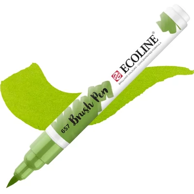 Talens Ecoline Brush Pen markere acuarelă cu vârf pensulă   - 657, bronze green