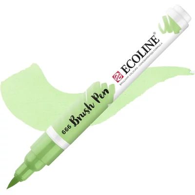 Talens Ecoline Brush Pen markere acuarelă cu vârf pensulă   - 666, pastel green