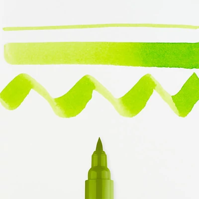 Talens Ecoline Brush Pen markere acuarelă cu vârf pensulă   - 676, grass green