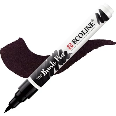 Talens Ecoline Brush Pen markere acuarelă cu vârf pensulă   - 700, black