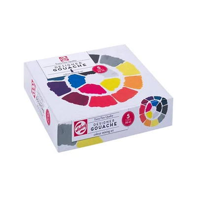 Talens Extra Fine  set vopsea gouache - 5x20 ml, mixing set