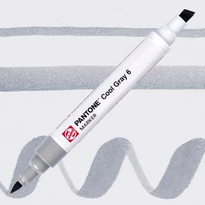 Talens Pantone marker pensulă  cu două vârfuri  - cool gray 6