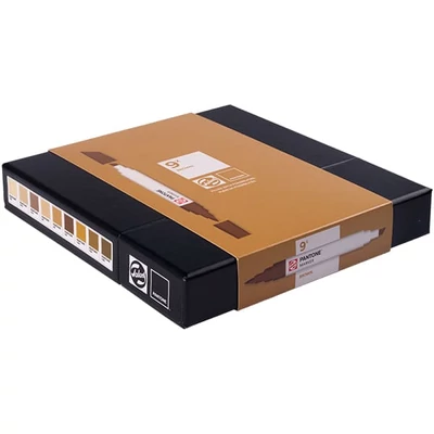 Talens Pantone marker pensulă  cu două vârfuri în set   - 9 buc, Brown