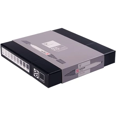 Talens Pantone marker pensulă  cu două vârfuri în set   - 9 buc, Cool gray