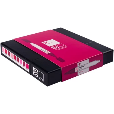 Talens Pantone marker pensulă  cu două vârfuri în set   - 9 buc, Cool red