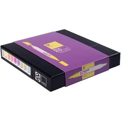 Talens Pantone marker pensulă  cu două vârfuri în set   - 9 buc, Pastel