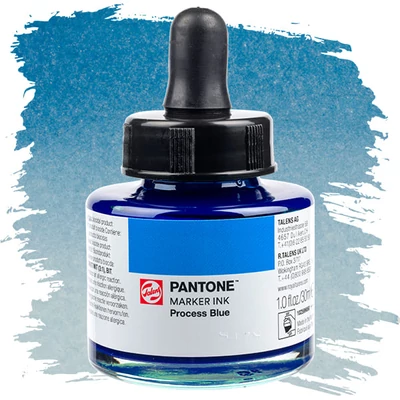 Cerneală marker Talens Pantone, 30 ml - process blue