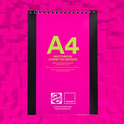 Bloc de desen Talens Pantone Sketch Book, 180 g - A4, spiralată