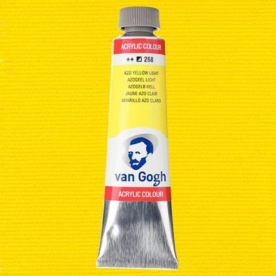 Talens Van Gogh vopsea acrilică, 40 ml - 268, azo yellow light