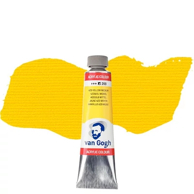 Talens Van Gogh vopsea acrilică, 40 ml - 269, azo yellow medium