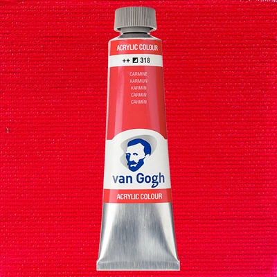 Talens Van Gogh vopsea acrilică, 40 ml - 318, carmine