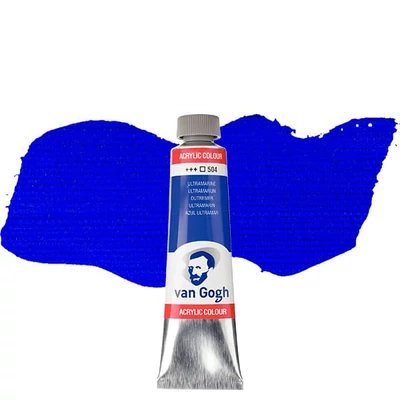 Talens Van Gogh vopsea acrilică, 40 ml - 504, ultramarine