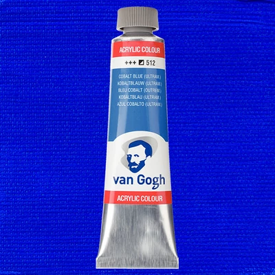 Talens Van Gogh vopsea acrilică, 40 ml - 512, cobalt blue