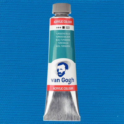 Talens Van Gogh vopsea acrilică, 40 ml - 522, turquoise blue