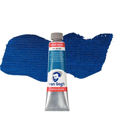 Talens Van Gogh vopsea acrilică, 40 ml - 566, prussian blue phthalo