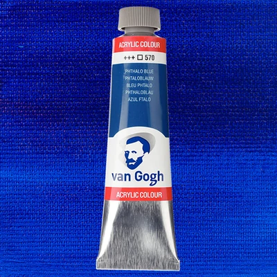 Talens Van Gogh vopsea acrilică, 40 ml - 570, phthalo blue