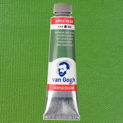 Talens Van Gogh vopsea acrilică, 40 ml - 668, chromium oxide green