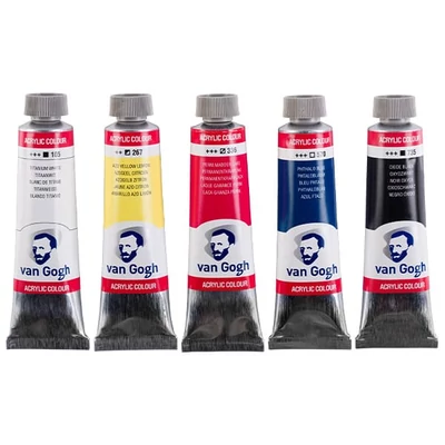 Talens Van Gogh set culori acrilice - 5x40 ml, Primary Mixing Set
